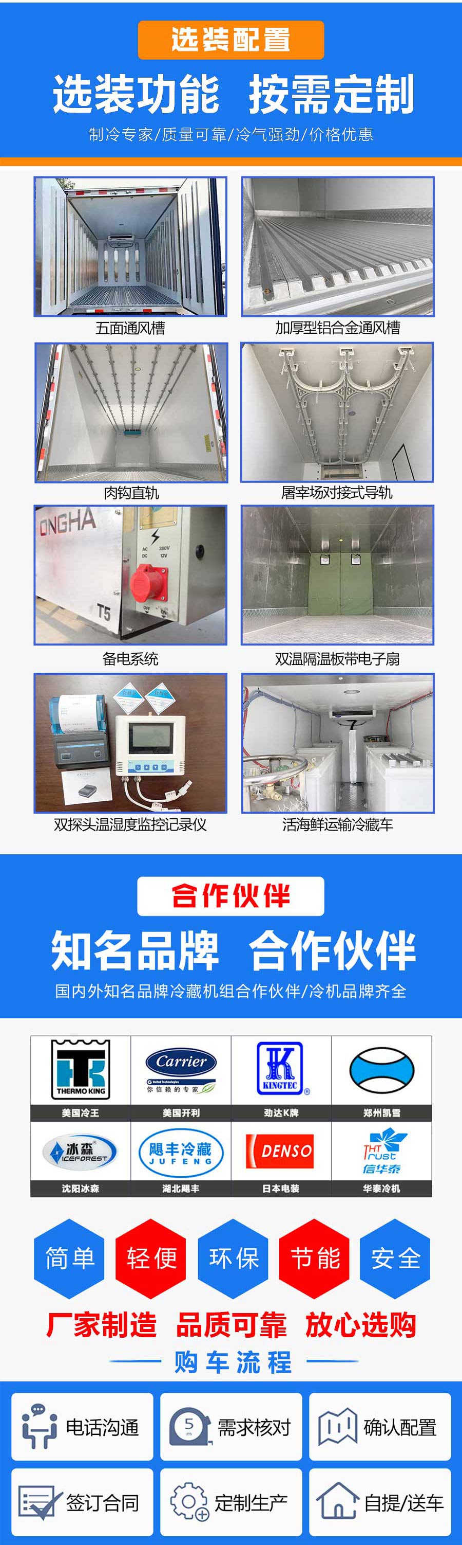 重汽豪翰小三轴高顶双卧冷藏车
